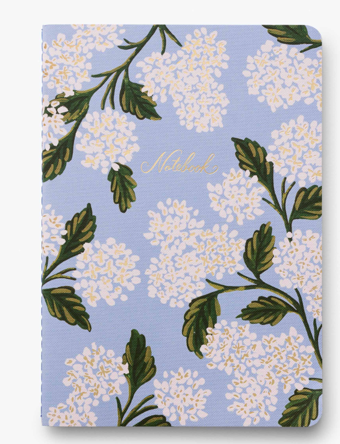 Assorted Set of 3 Hydrangea Notebooks