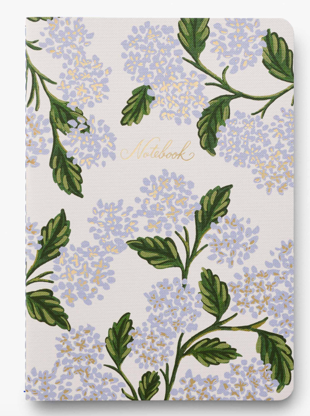 Assorted Set of 3 Hydrangea Notebooks