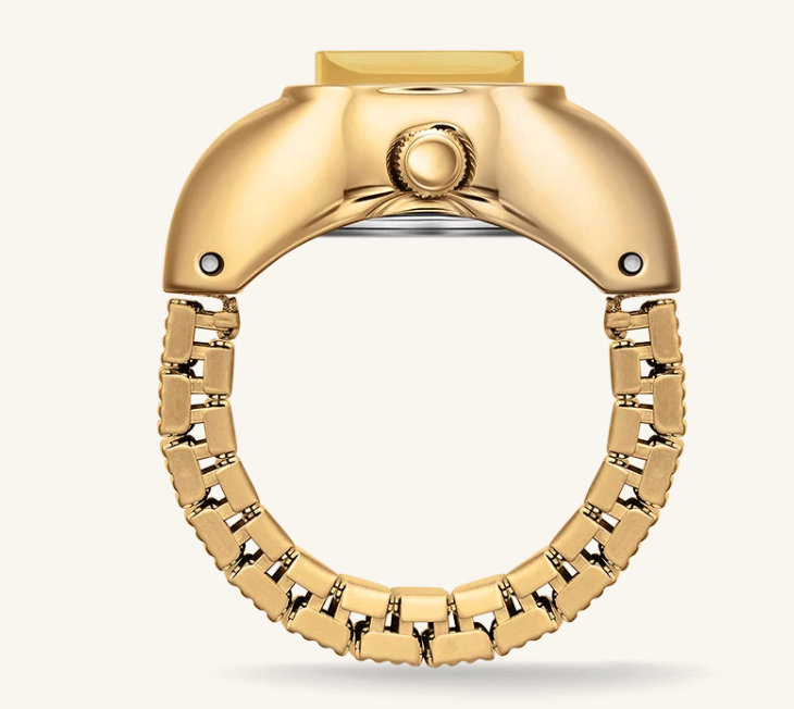 Nocturne Time Ring  Deep-Gold/Amber