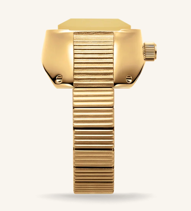 Nocturne Time Ring  Deep-Gold/Amber