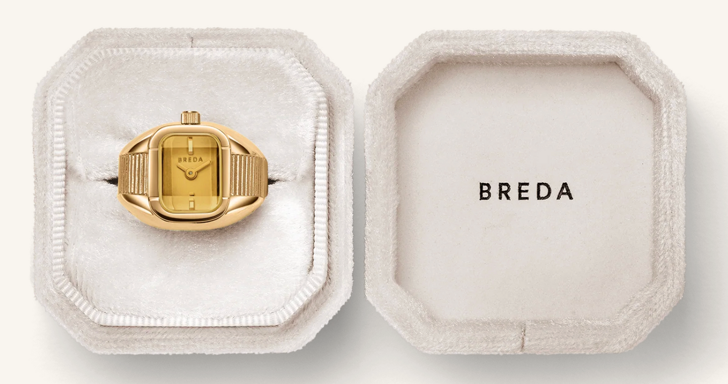 Nocturne Time Ring  Deep-Gold/Amber