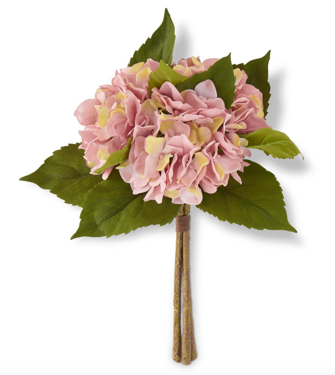 15 Inch Pink Hydrangea Bundle (3 Stems)