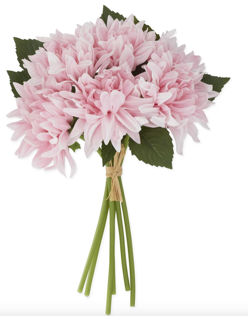 12 Inch Pink Real Touch Dahlia Bundle (6 Stems)