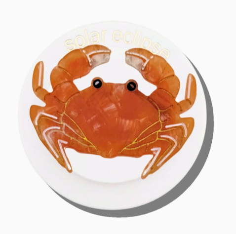Hand-painted Crab Grip Charm | Eco-Friendly