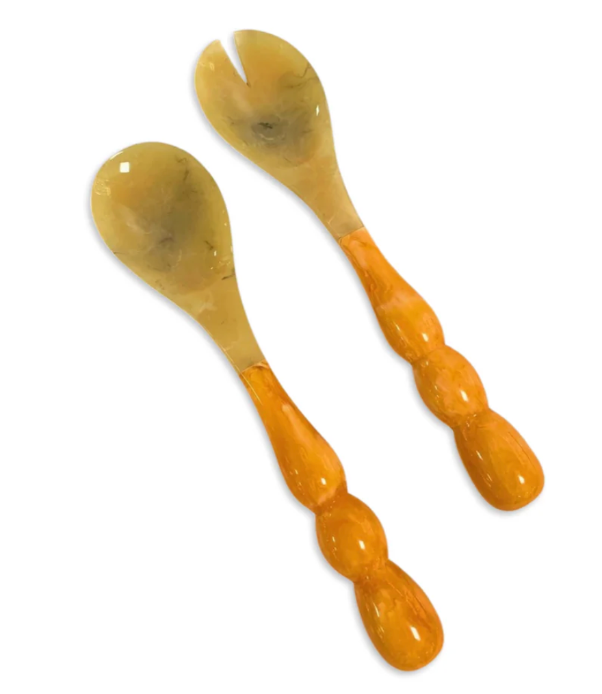 RESIN Rio Bubble Salad Servers(Orange)