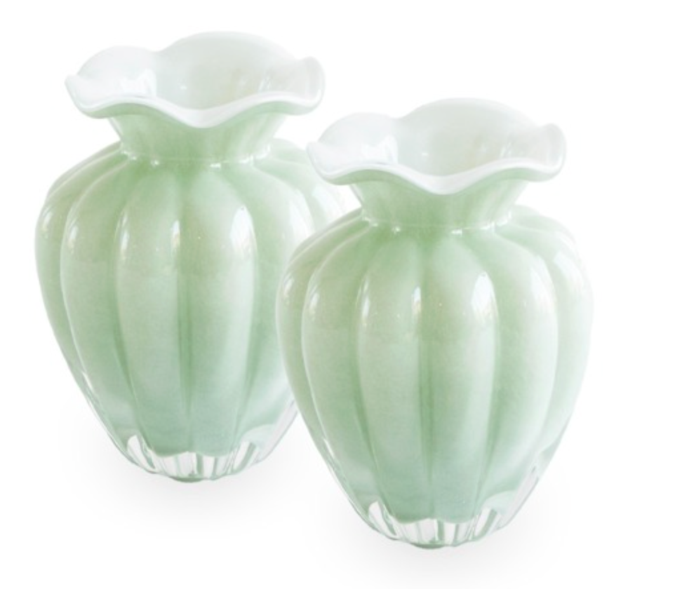 GLASS Vento Small Vase (Pistachio)