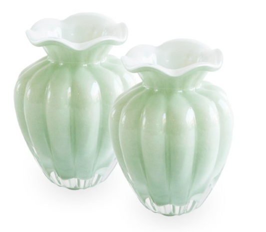 GLASS Vento Small Vase (Pistachio)
