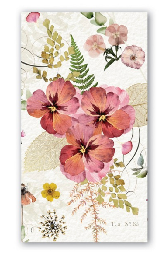 Pressed Flowers Guest Napkin