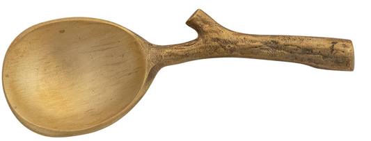 Brass Spoon with Twig Shaped Handle