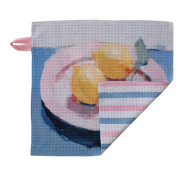 Printed Recycled Microfibre Two-Sided Dish Cloth, 8 Styles