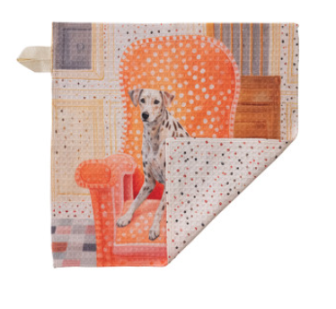 Printed Recycled Microfibre Two-Sided Dish Cloth, 8 Styles