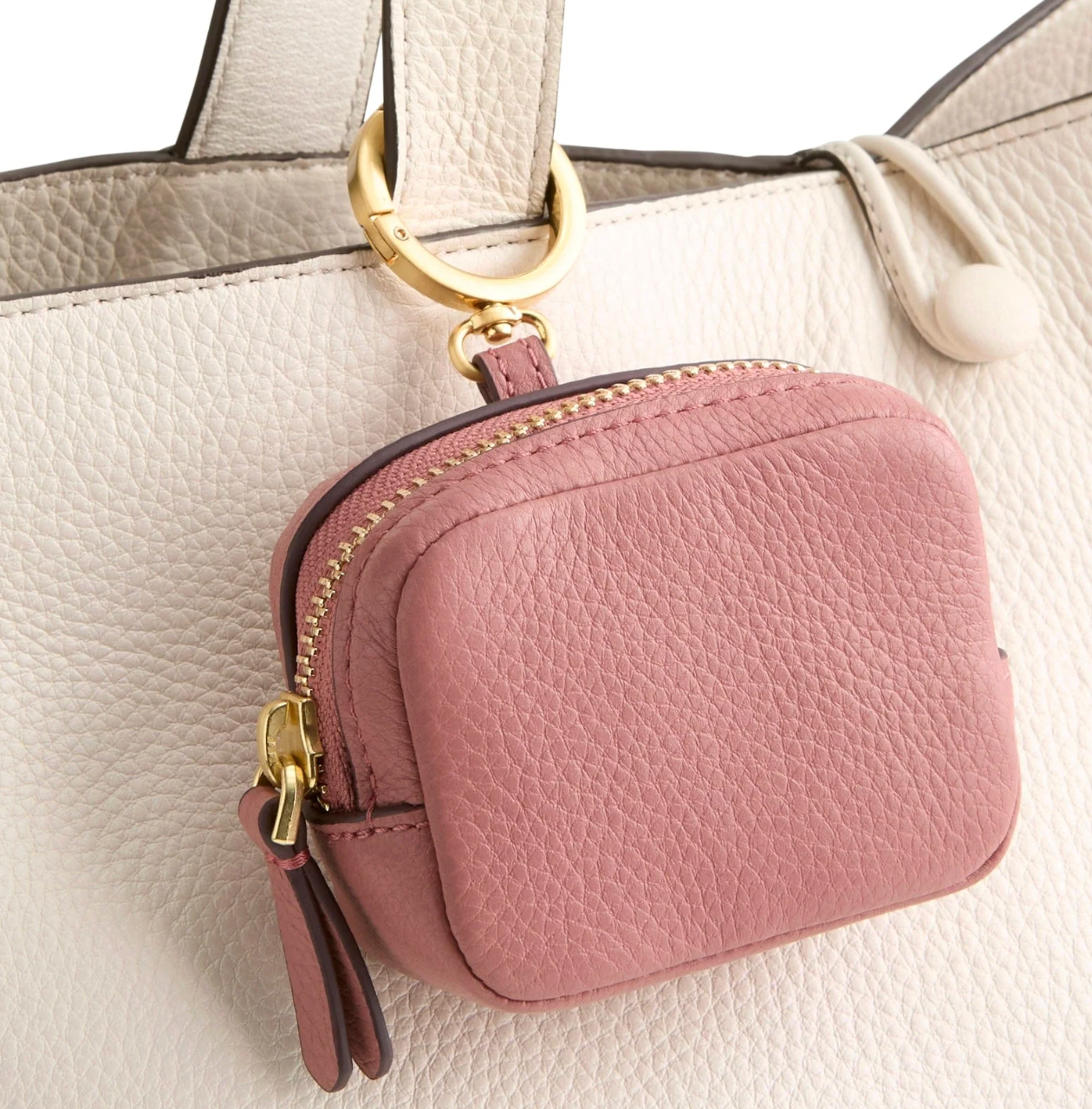 Zip Earbud Bag Charm : Withered Rose
