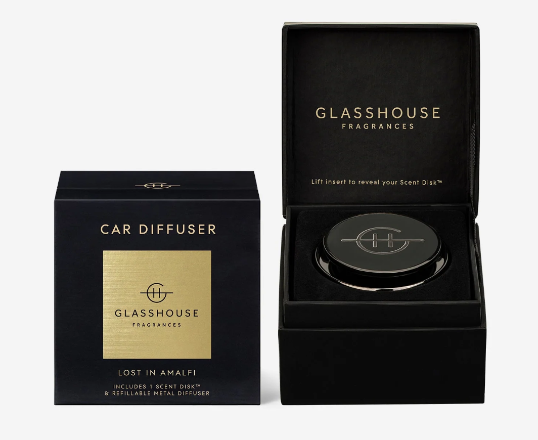 Car Diffuser w/ Lost In Amalfi Replacement Disk