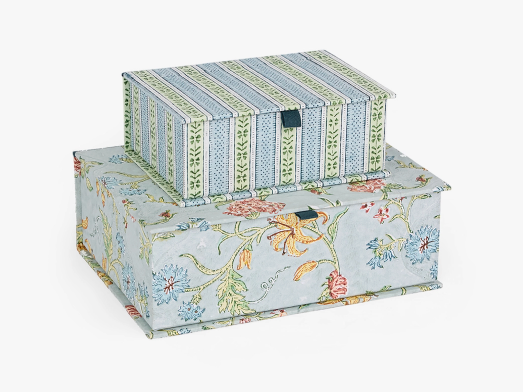 Block-Printed Keepsake Box - Sky Rhea & Vana
