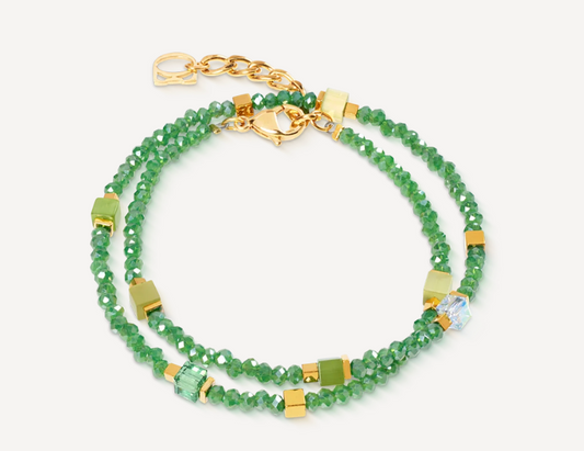 Joyful Colours Flex Bracelet Gold Green
