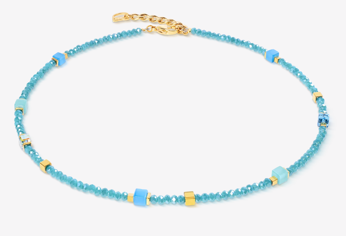 Joyful Colours Flex Bracelet Gold Turquoise