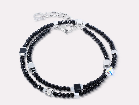 Joyful Colours Flex Bracelet Silver Black
