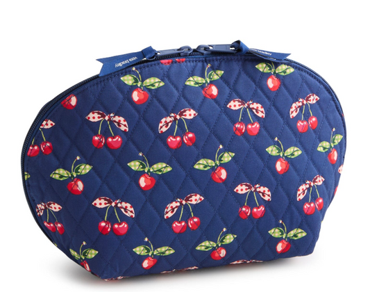Large Dome Cosmetic Bag- Cherry Picking