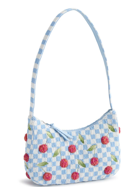 Mini Roxbury Crescent Shoulder Bag-Cherry Picking