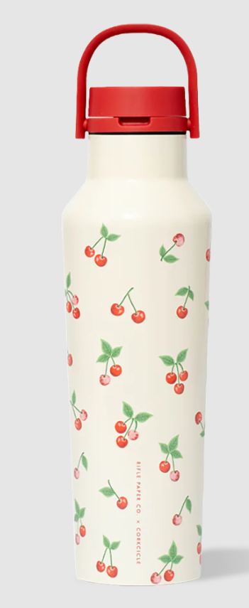 Corkcicle-Rifle Paper Co. Sport Canteen-Cherries