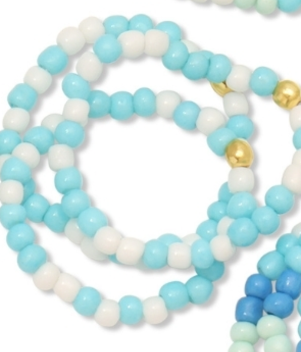Assorted Blue Stretch Rings