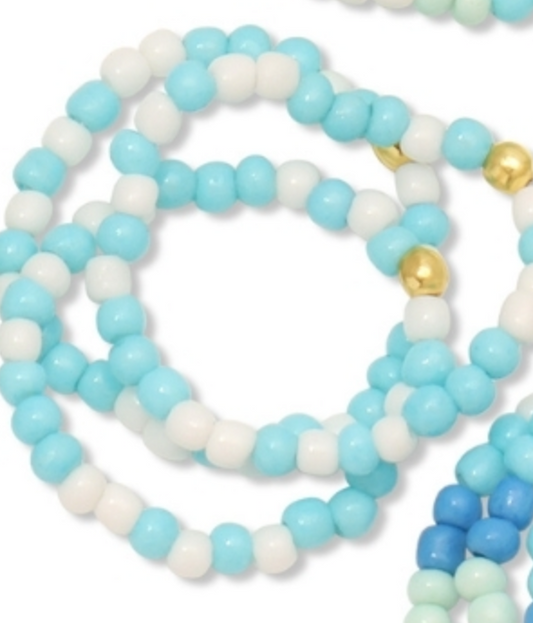 Assorted Blue Stretch Rings