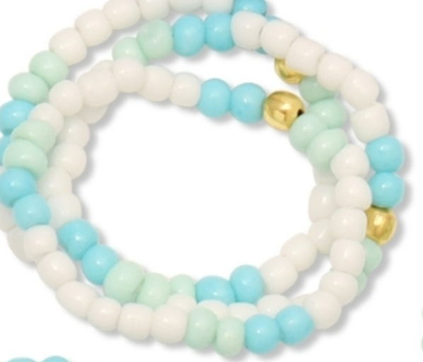Assorted Blue Stretch Rings