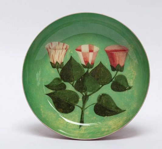 Festival of Flowers Round Enamel Tray