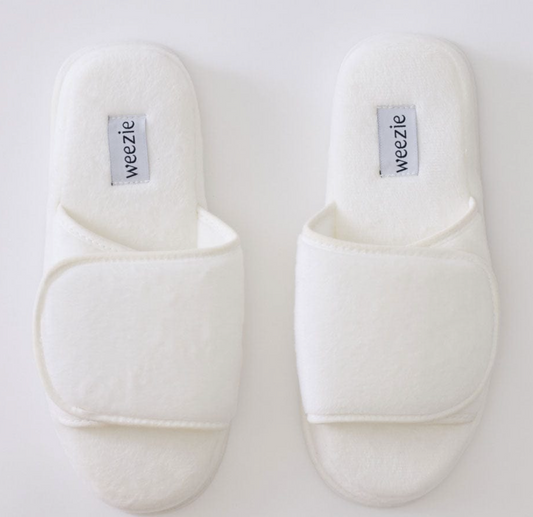 Adjustable Slippers- White
