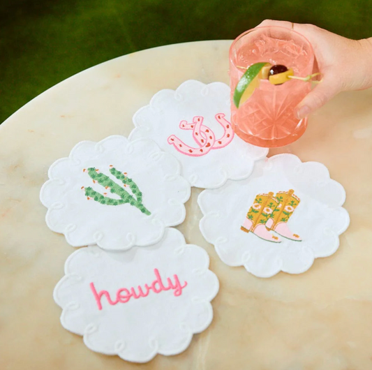 Cocktail Napkins (Set of 4)- Cowgirl