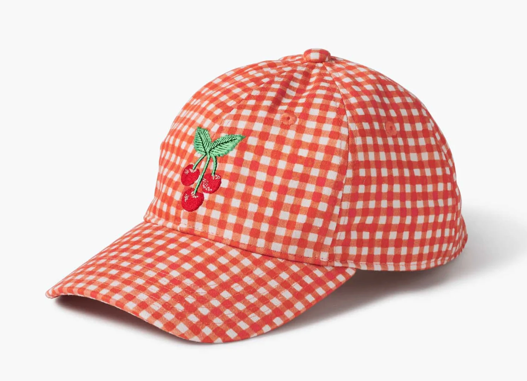 Gingham Cherries Baseball Cap