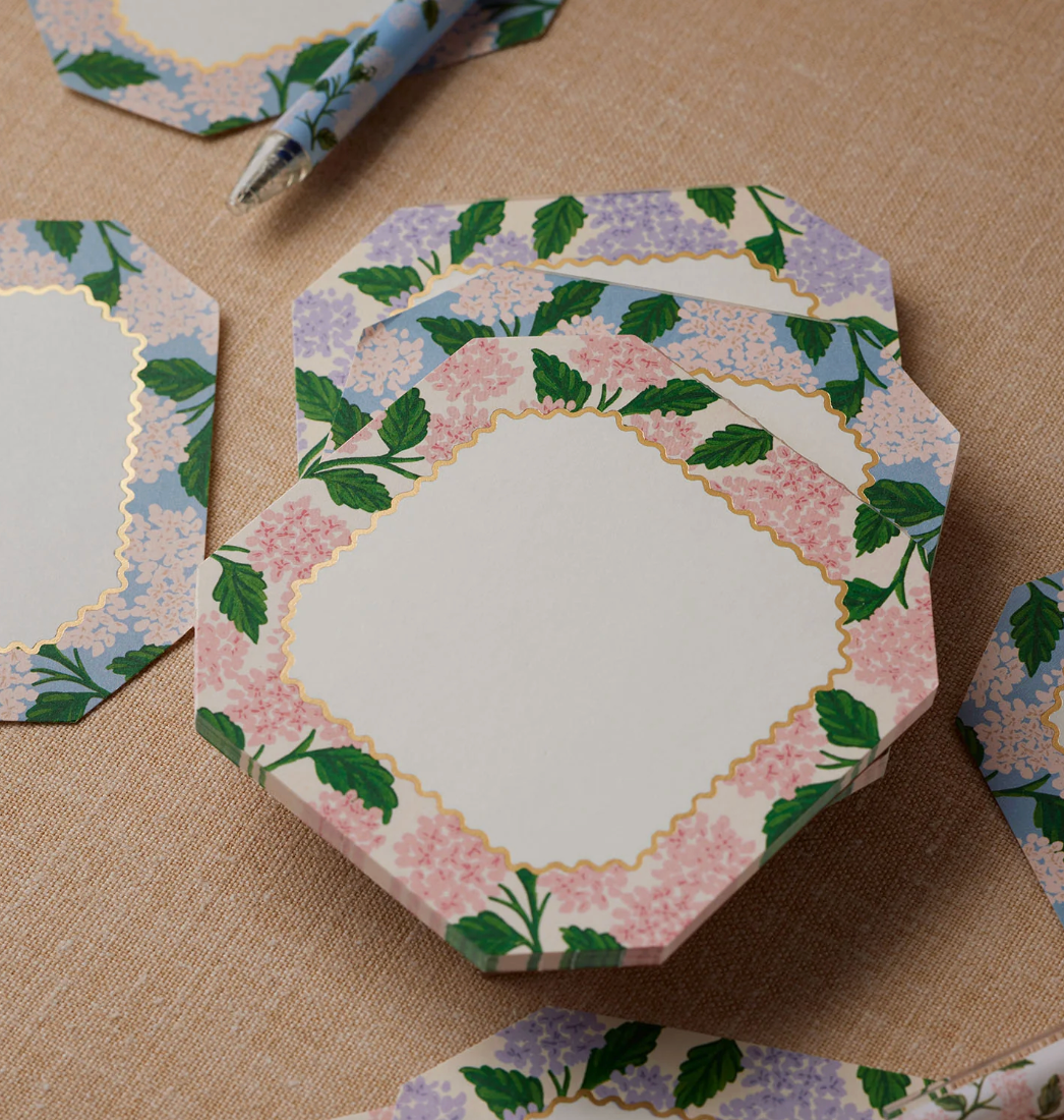Mini Notepad Trio-Hydrangea