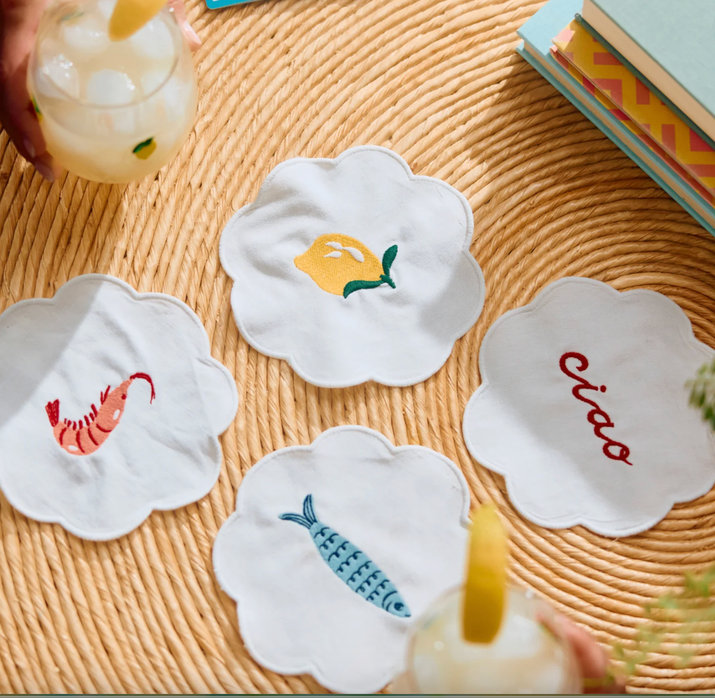 Cocktail Napkins (Set of 4)- Dolce Vita