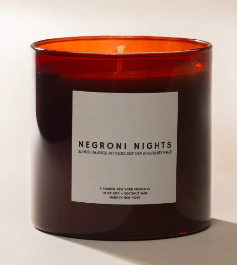Negroni Nights | Poured New York- 10 OZ Soy Coconut Wax Candle