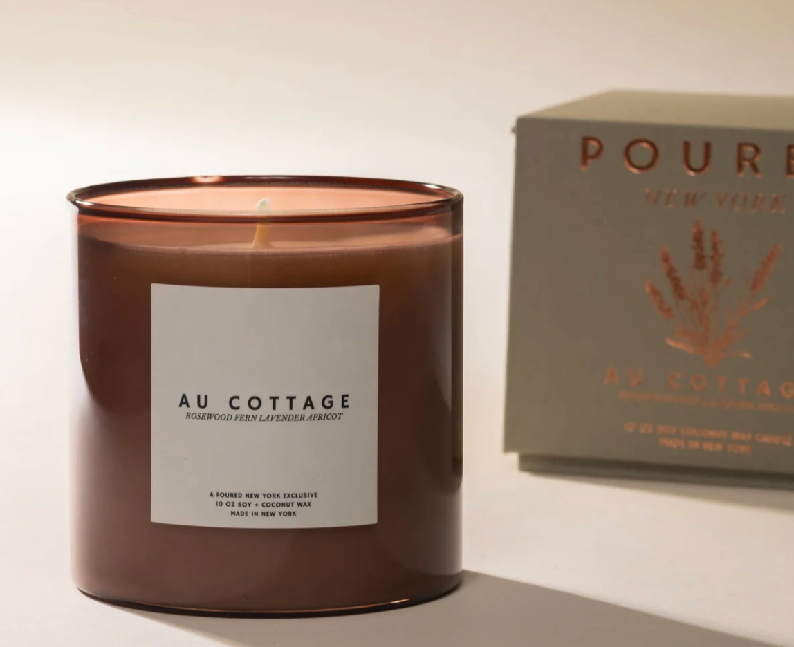 Au Cottage | Poured New York- 10 OZ Soy Coconut Wax Candle