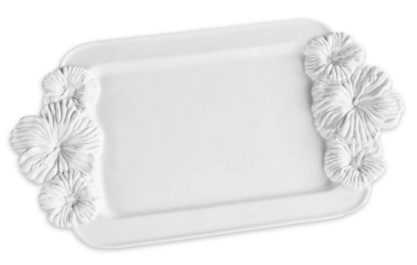 VIDA Bloom Medium Hibiscus Tray (White)