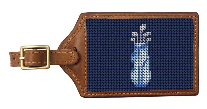 Driven by Faith Needlepoint Luggage Tag