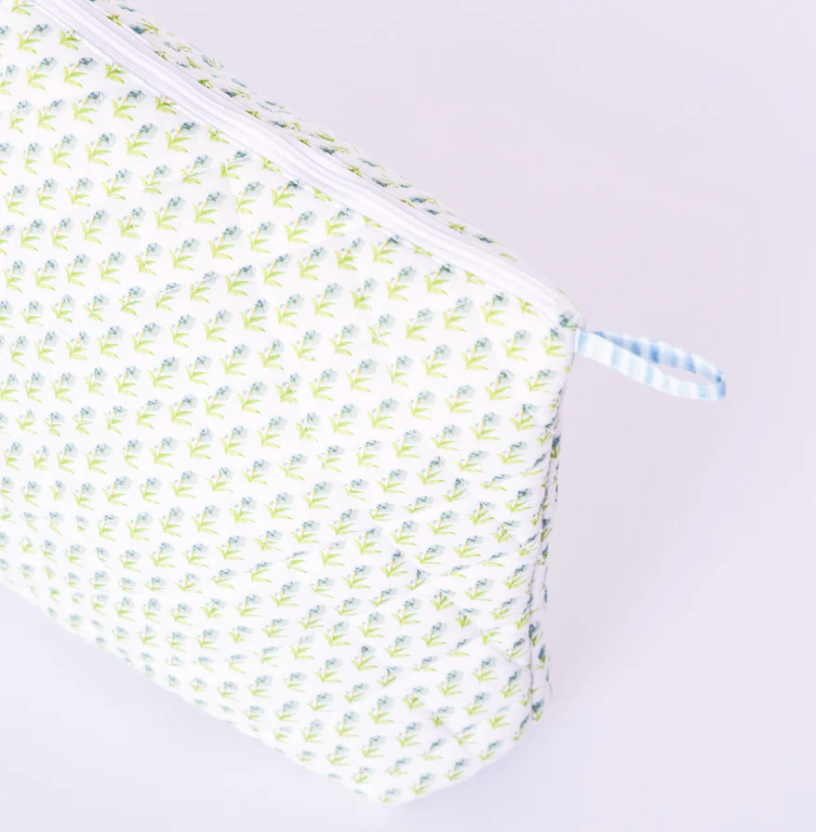 Large Abide Floral Cosmetic Bag