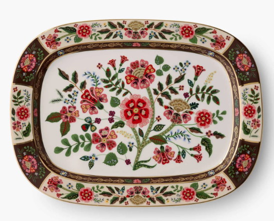 Gracie Large Porcelain Serving Platter