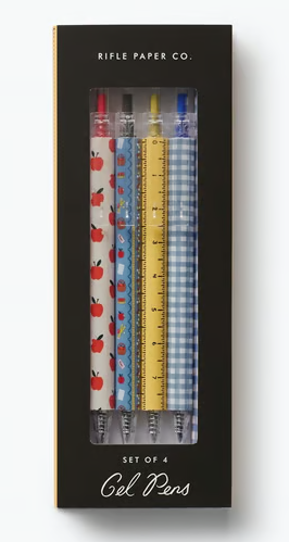Schoolhouse Gel Pen Set of 4