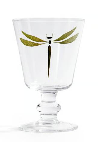 Whispering Dragonfly Water / Wine Stemware