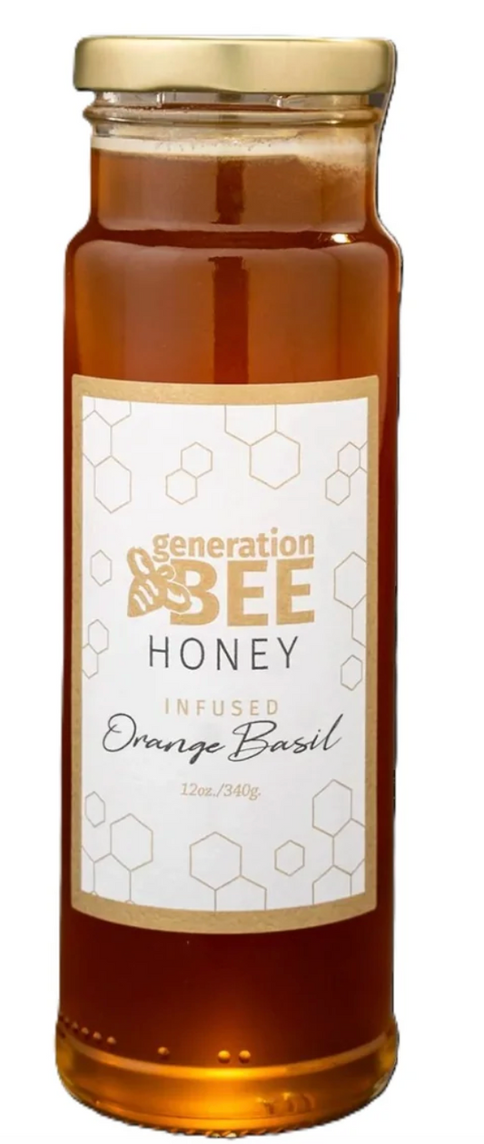 Orange Basil Honey 12 oz