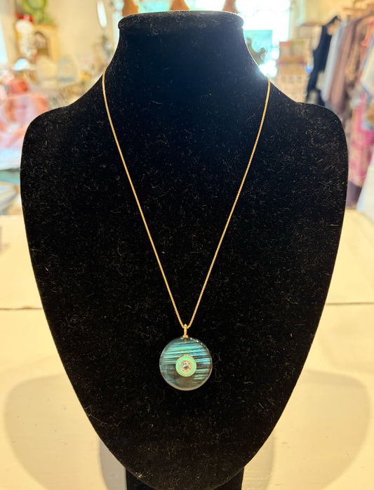 Gemmy Labradorite Necklace Large