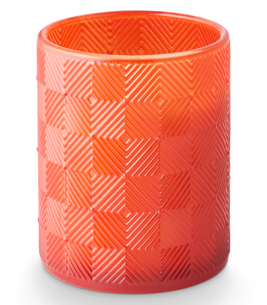 Guava Ginger Textured Glass Candle