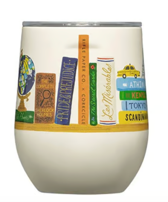 Stemless - 12oz Rifle Paper - Book Club