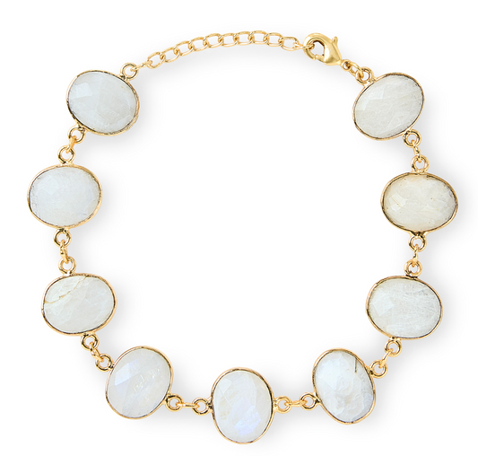 Moonstone Bezel Bracelet