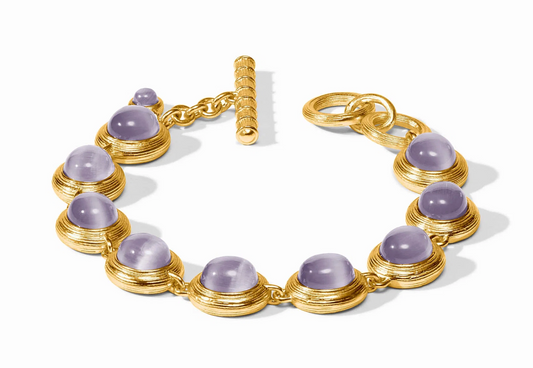 Cobblestone Tennis Bracelet-Blue Cat's Eye-OS