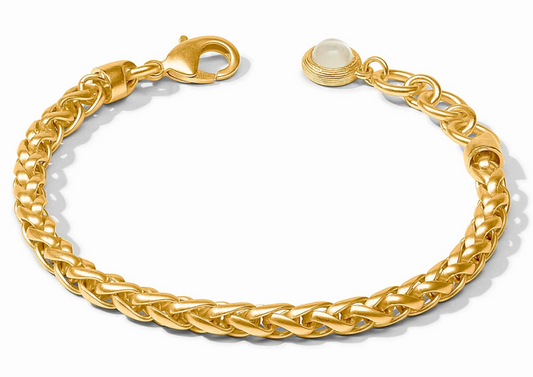 Cobblestone Link Bracelet-Gold-OS