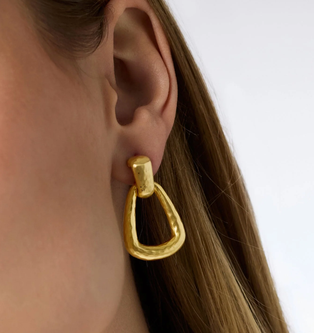 Sahara Demi Doorknocker Earring-Gold-OS