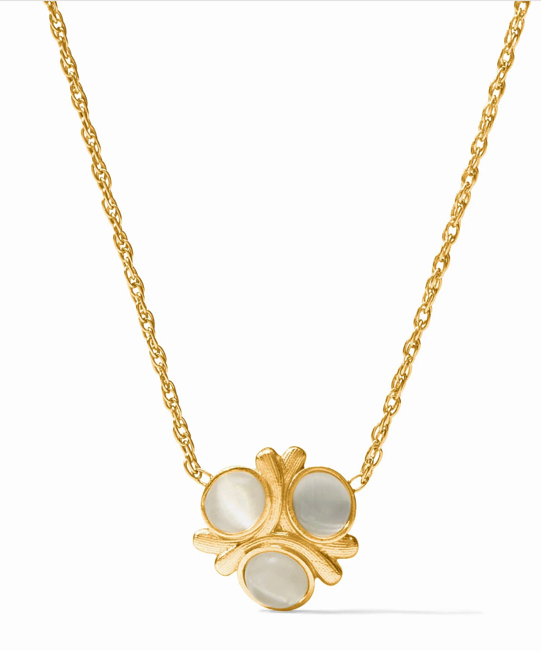 Cobblestone Delicate Necklace-Ivory Cat's Eye